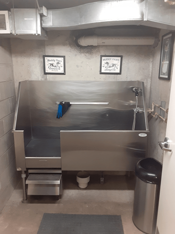 Pet-friendly community with deluxe onsite pet spa